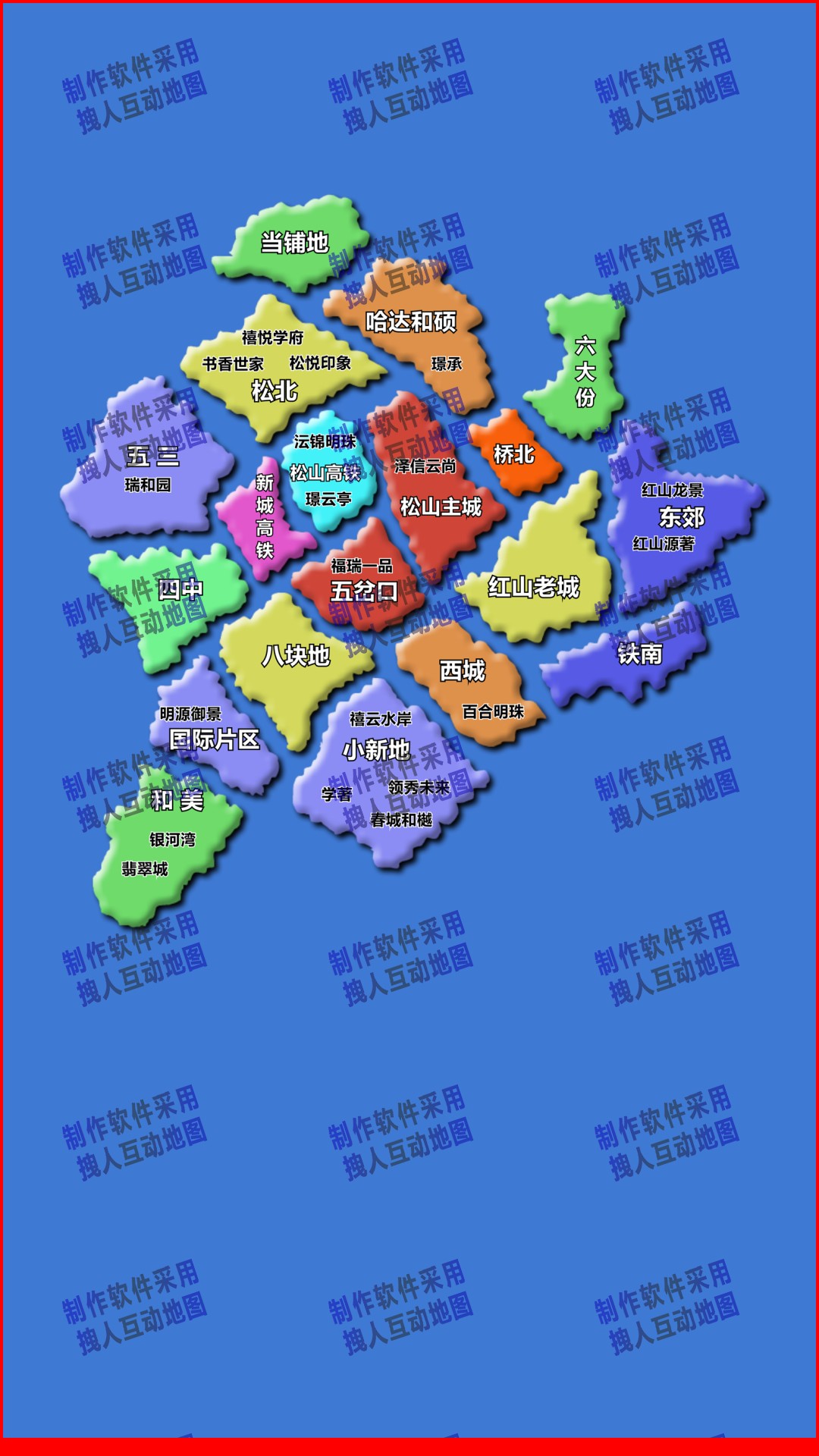 赤峰模拟小板块电脑直播房产直播地图