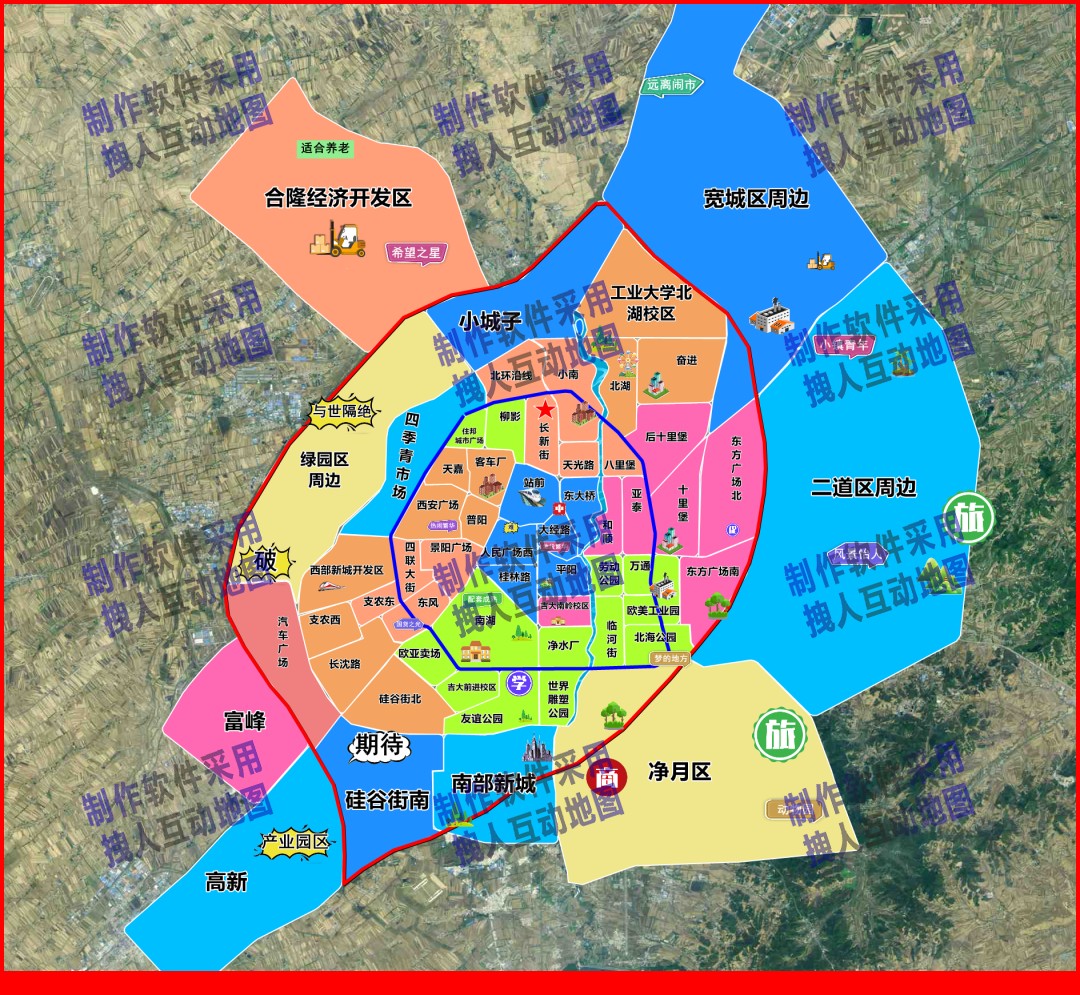 长春默认的板块地图房产直播地图